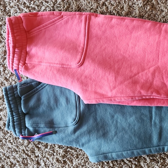 Mondetta Pink and Green Sweatpants Joggers Soft Fleece Size Girls 10/12 - Picture 7 of 9